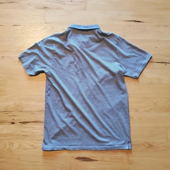 DENIM & Flower Ricky Singh White Blue Denim Polo Shirt Top Men's Large - Picture 2 of 4